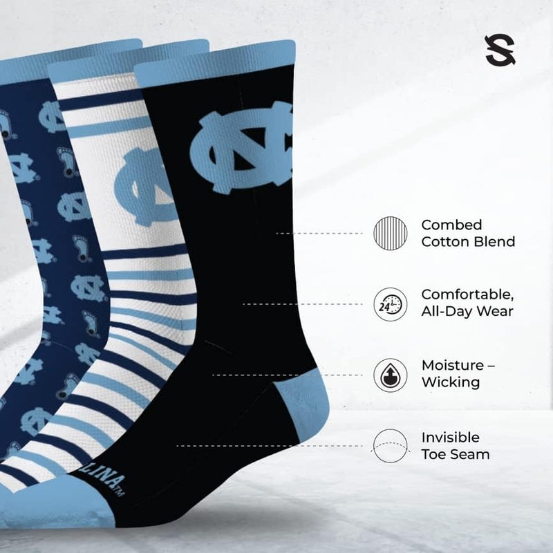 Strideline Store Mens NCAA Dress Socks- The Executive 3 Pack-One Size Fits Most - Image 2